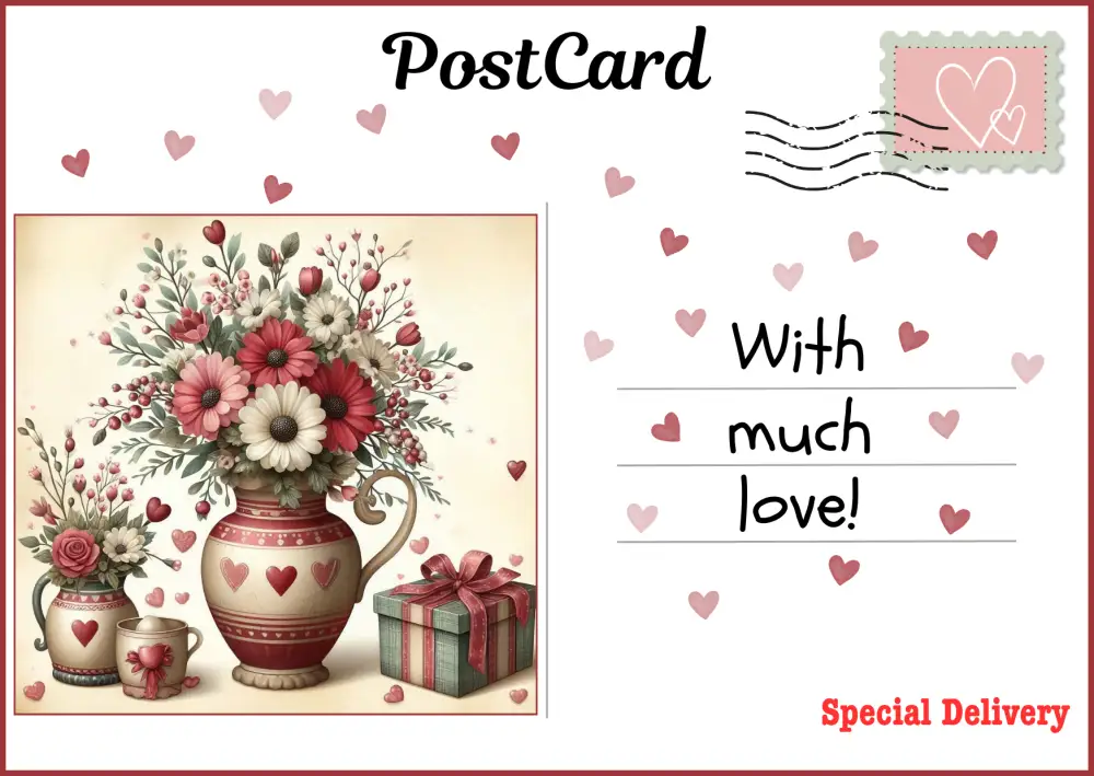 Flowers and Gifts - free postcard